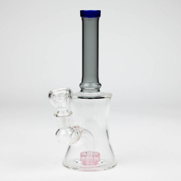 Color tube glass bong with diffuser 8"_2