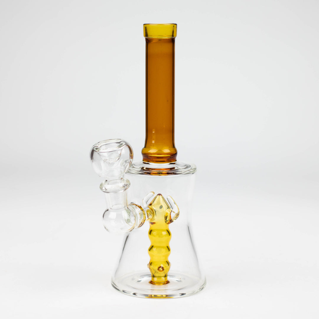 Color tube glass bong with diffuser 8"_3