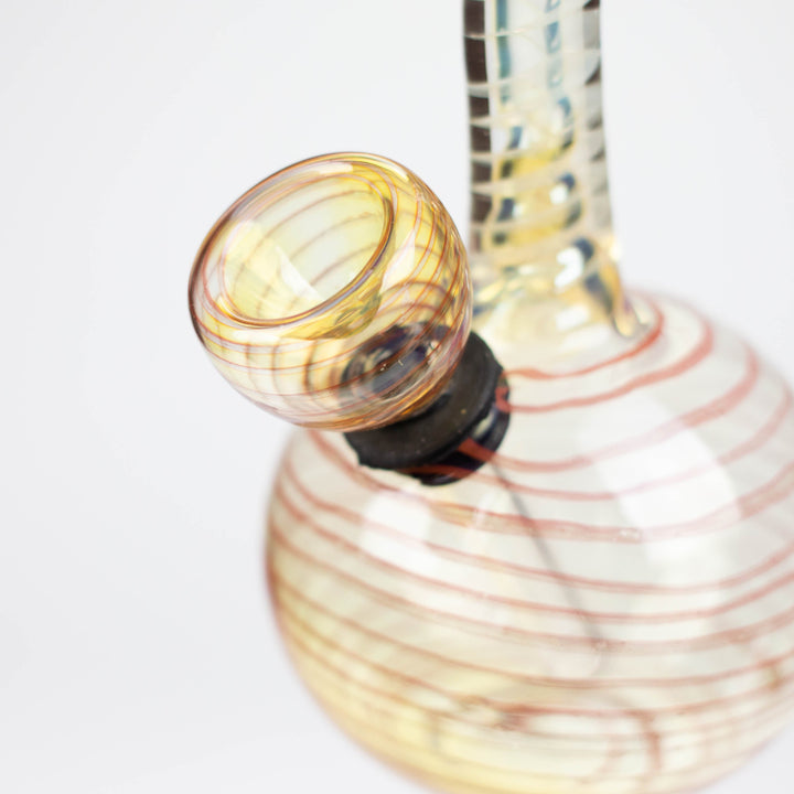 Changing color glass bong 6"_4