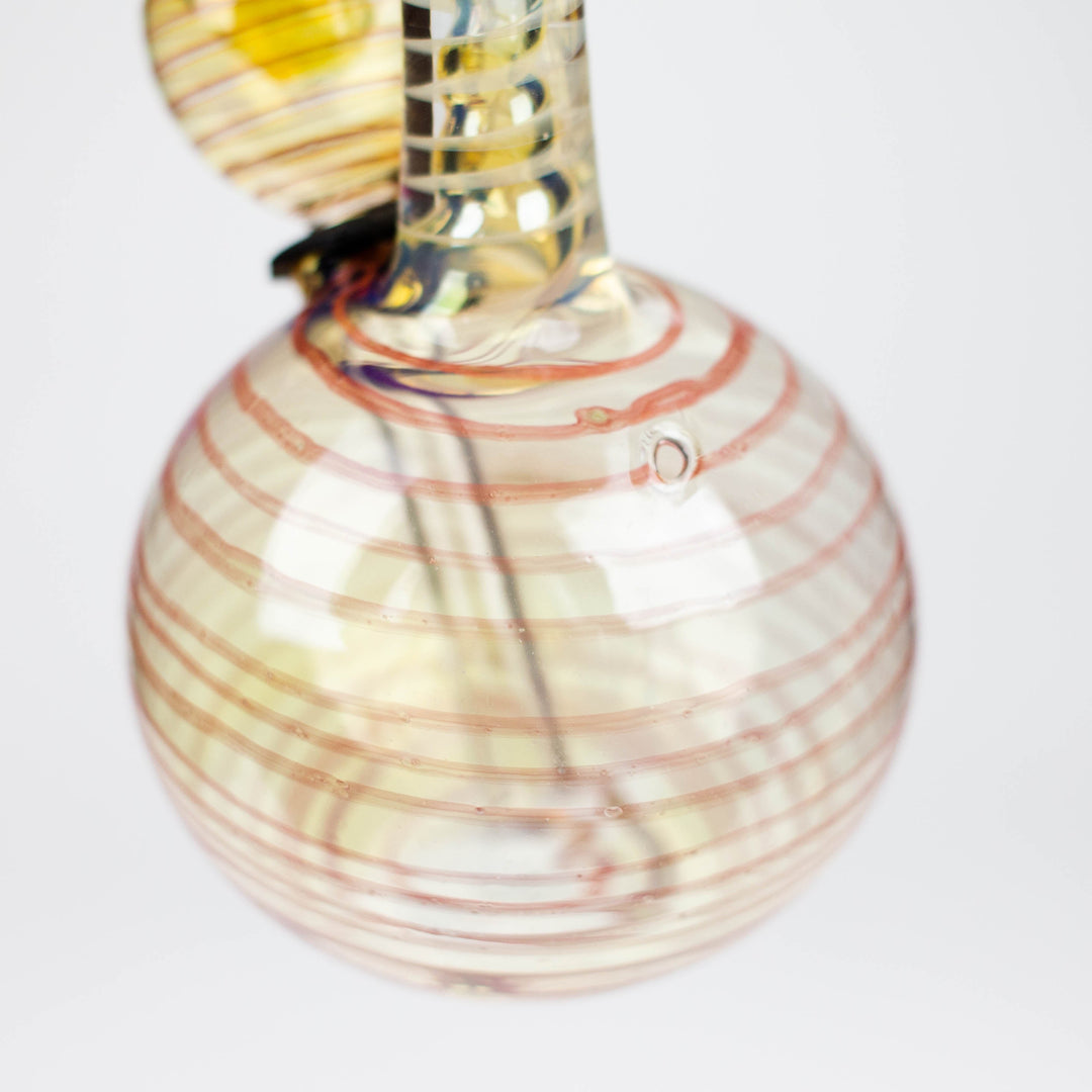 Changing color glass bong 6"_5