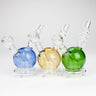Apple glass water pipes 6"