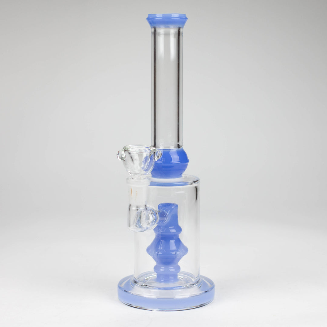 Color accented glass water bong with diffuser 10"_5