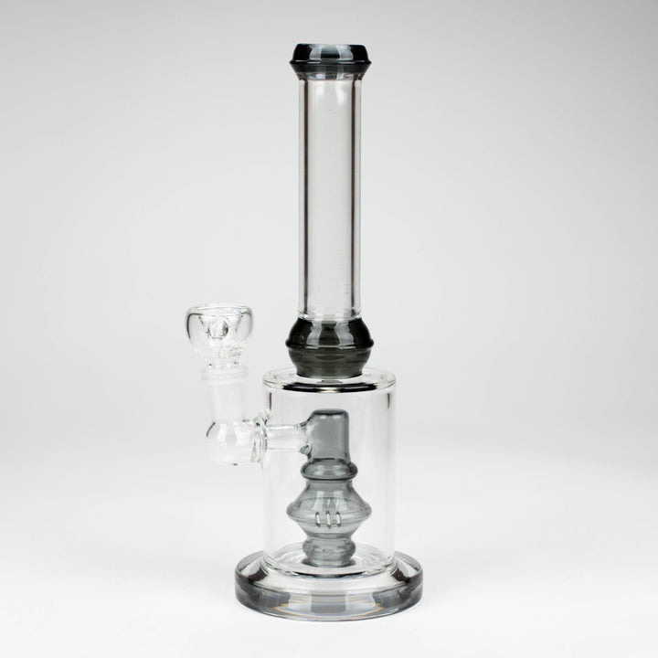 Color accented glass water bong with diffuser 10"_8