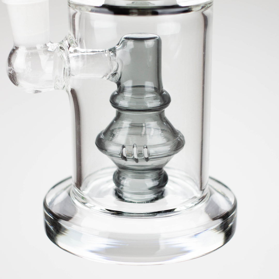Color accented glass water bong with diffuser 10"_1