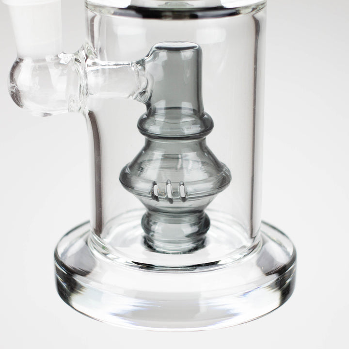 Color accented glass water bong with diffuser 10"_1
