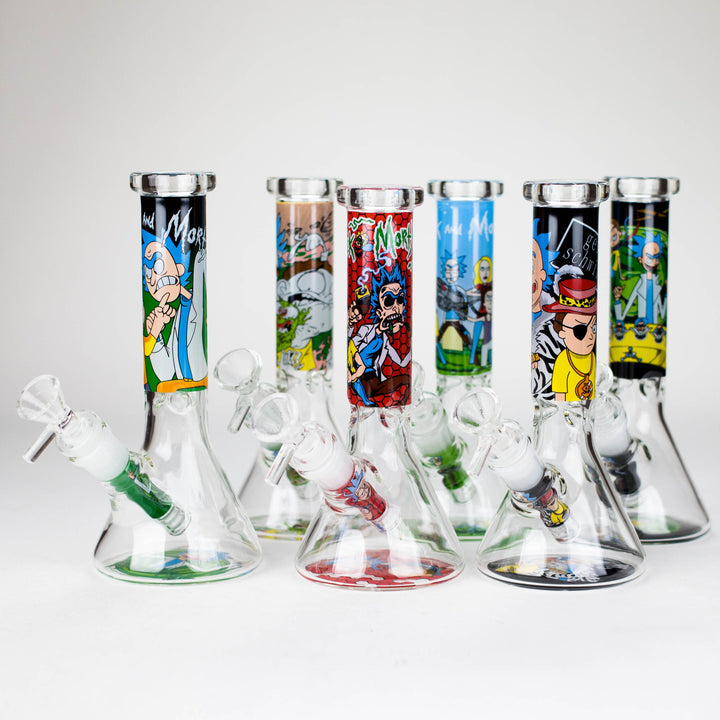 R&M Design Beaker Pipes 10" 4mm product photo – Mile High Glass Pipes