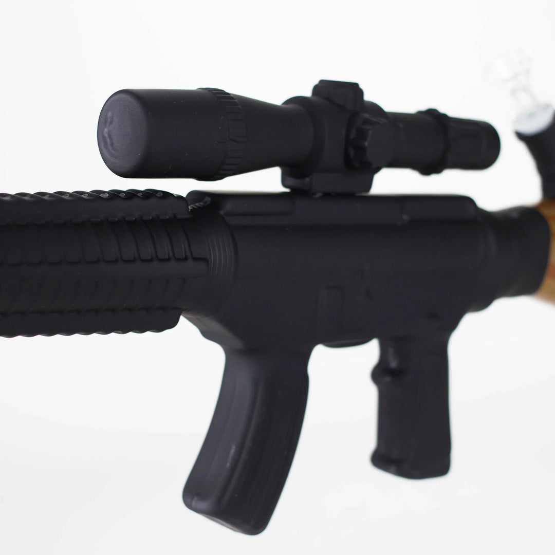 Rifle Smoke Glass Bong 24"