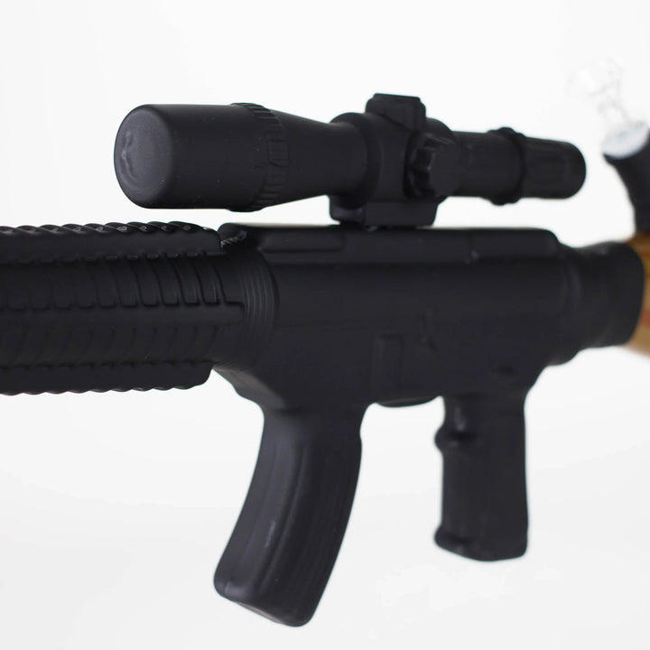 Rifle Smoke Glass Bong 24"
