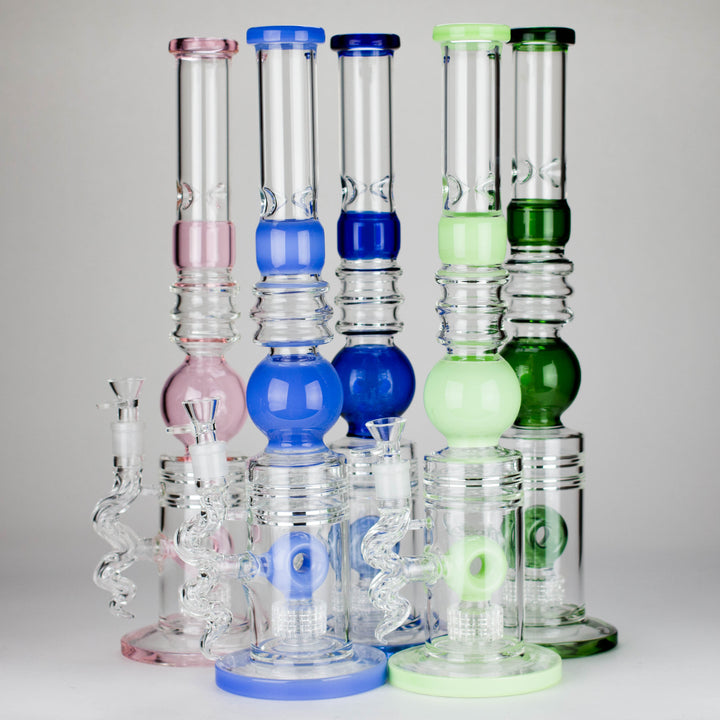 Shower Head Perc Glass Water Pipes 18.5″