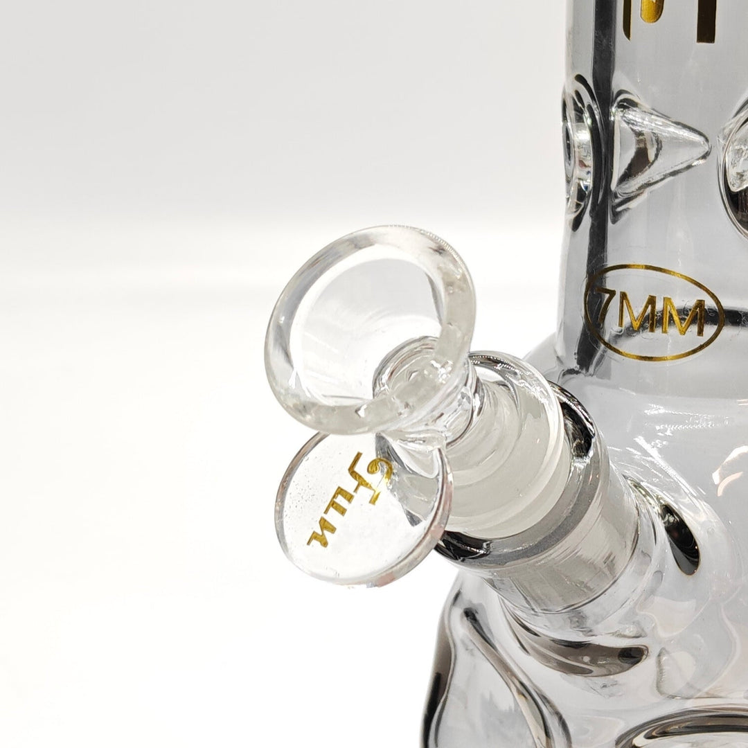 Fortune Electroplated Skull 14" 7mm Glass Pipes