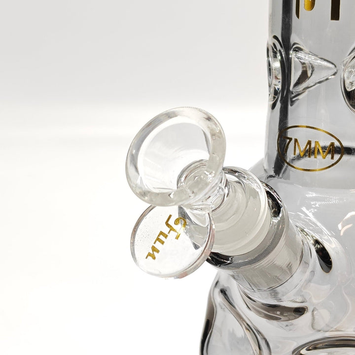 Fortune Electroplated Skull 14" 7mm Glass Pipes