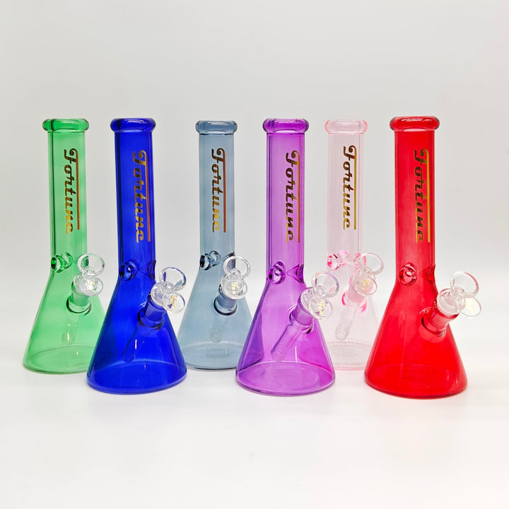 Fortune 10" 4mm Assorted Colour Beaker Water Pipes