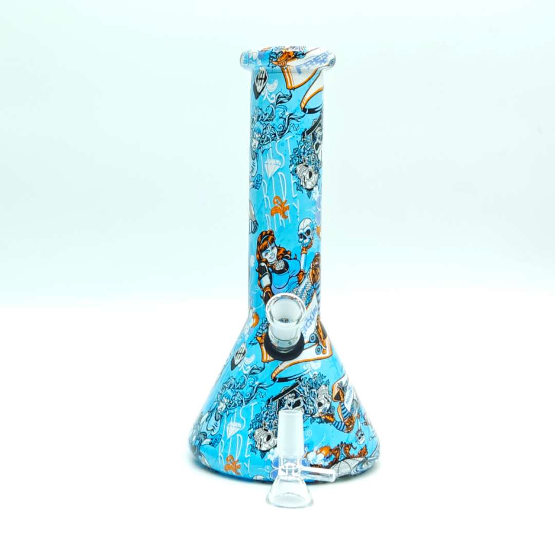 Hydrographic Cartoon Beaker 5mm -Assorted Design 10"