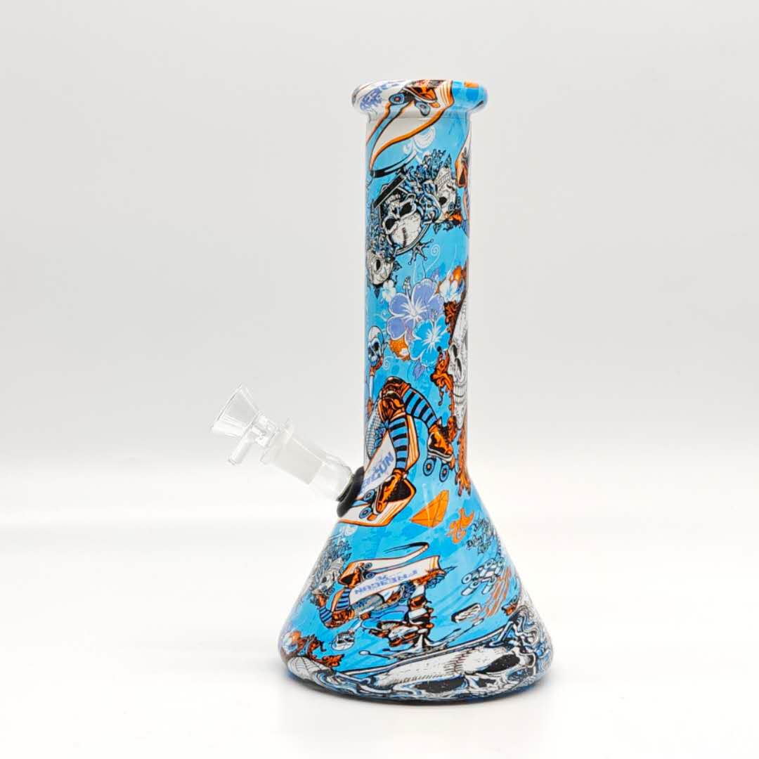 Hydrographic Cartoon Beaker 5mm -Assorted Design 10"