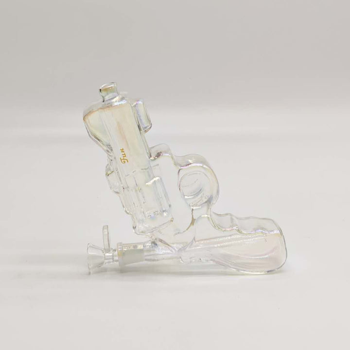 Electroplated 7.5" Pistol Glass Water Pipes