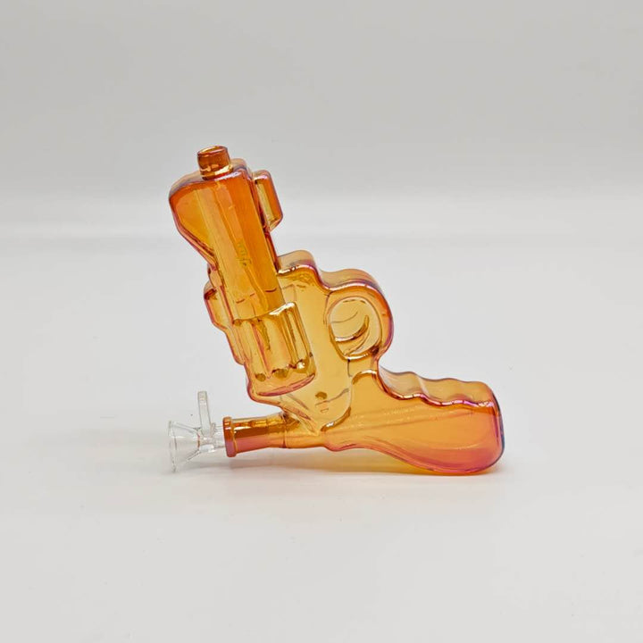 Electroplated 7.5" Pistol Glass Water Pipes