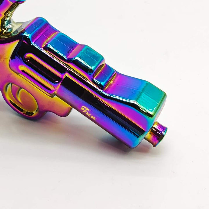 Electroplated 7.5" Pistol Glass Water Pipes