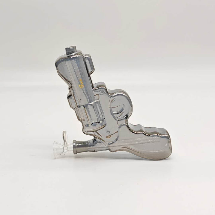 Electroplated 7.5" Pistol Glass Water Pipes