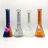 9mm Electroplated  Beaker Water Pipes-Assorted Color 14“