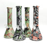 Hydrographic Glass Bong 7mm -Assorted Designs 13"