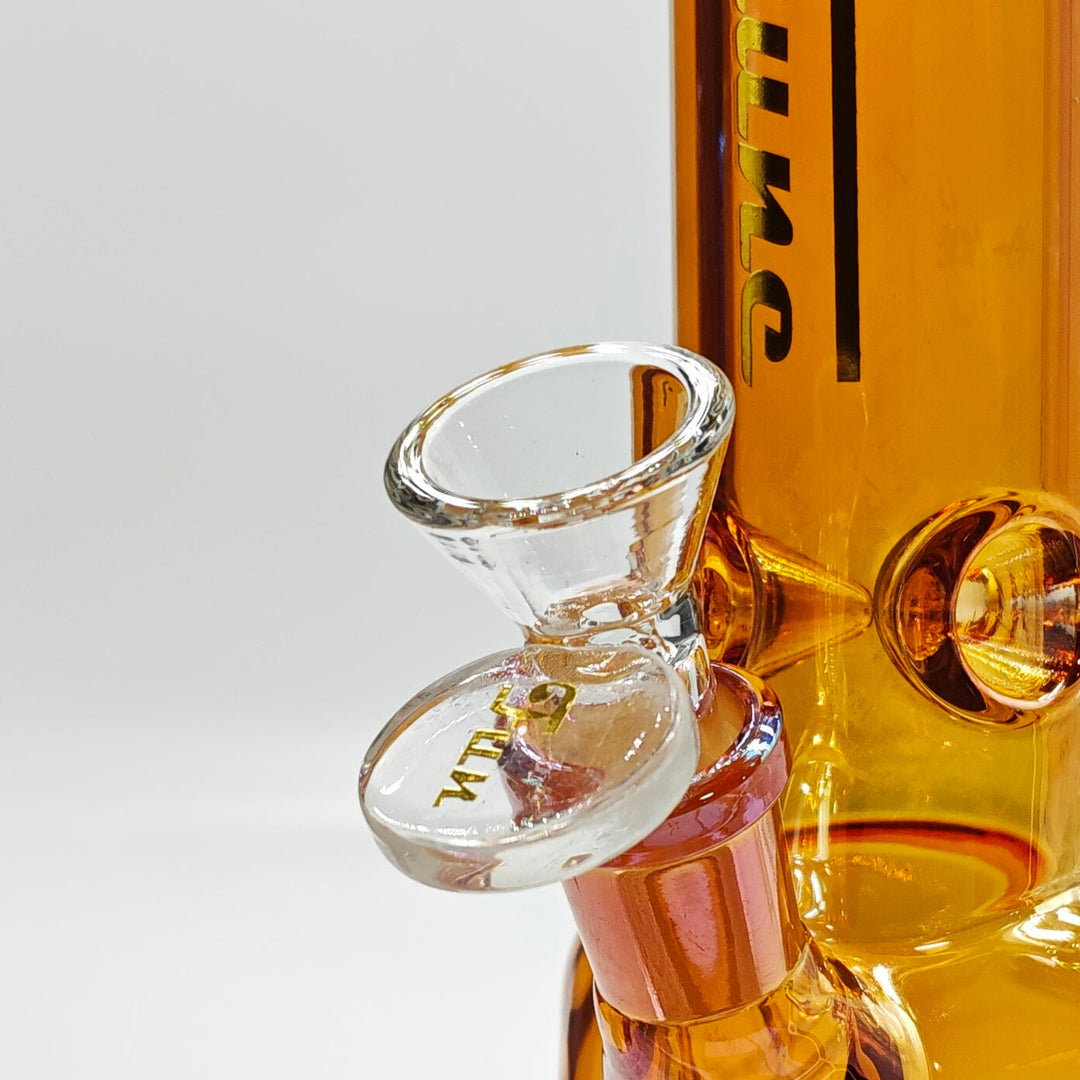 Fortune Electroplated Skull 10" 5mm Glass Water Pipes