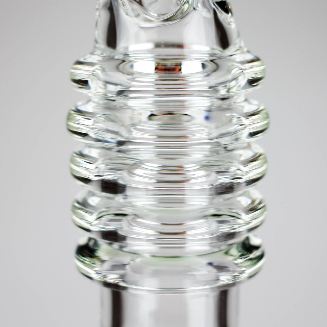 Ring Style Beaker Glass Water Pipes – Spiral Neck Ice Catcher | 14mm Bowl Joint 17"