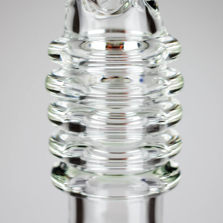 Ring Style Beaker Glass Water Pipes – Spiral Neck Ice Catcher | 14mm Bowl Joint 17"