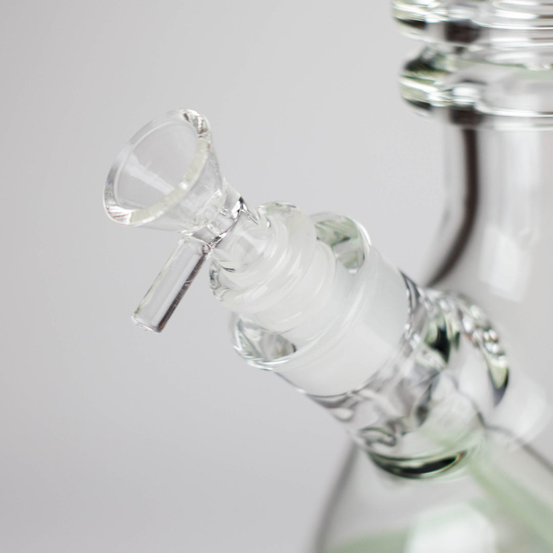 Ring Style Beaker Glass Water Pipes – Spiral Neck Ice Catcher | 14mm Bowl Joint 17"