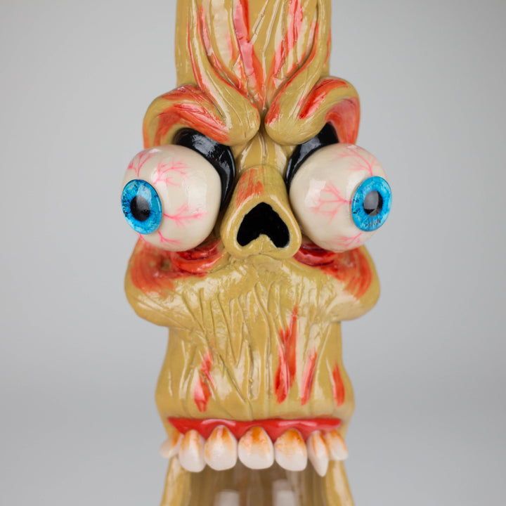Monster Zombie Face Glass Water Pipes – 9mm Thick 12"