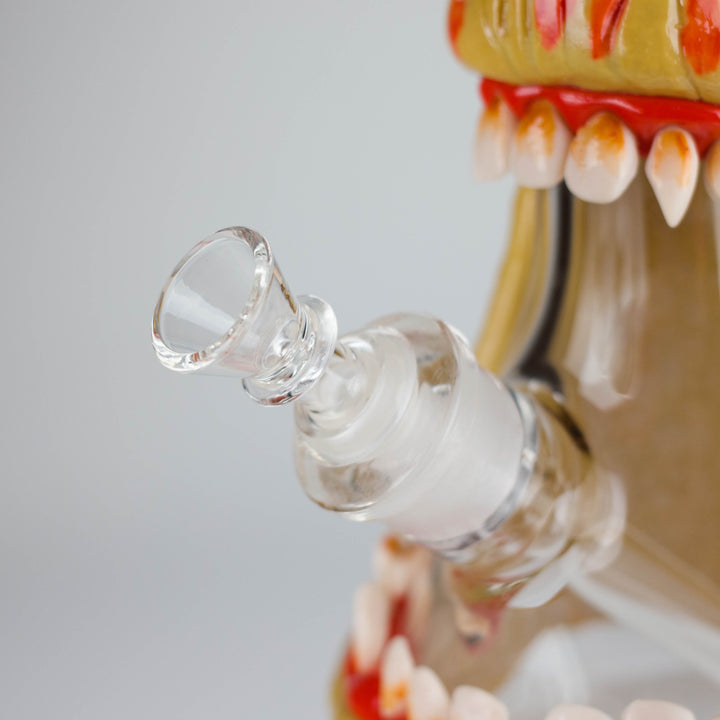Monster Zombie Face Glass Water Pipes – 9mm Thick 12"