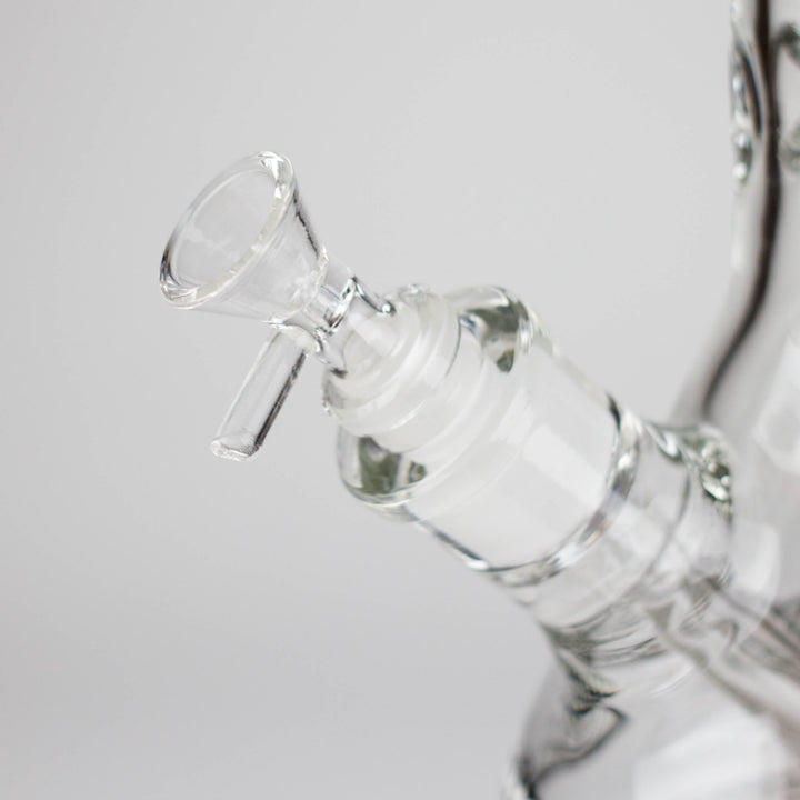 Grid Pattern Beaker Water Pipes – Glow in the Dark 15"