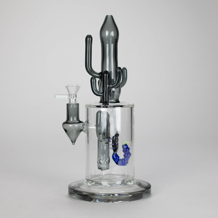 Cactus Glass Water Pipes 11.5"
