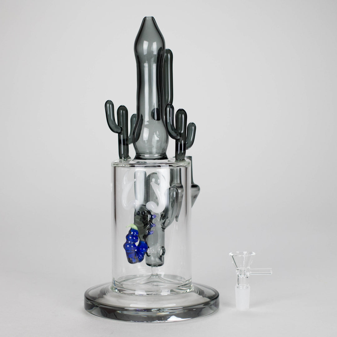 Cactus Glass Water Pipes 11.5"