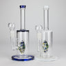 Glass Water Pipe with Fish Water Diffuser – Assorted Colors 10"