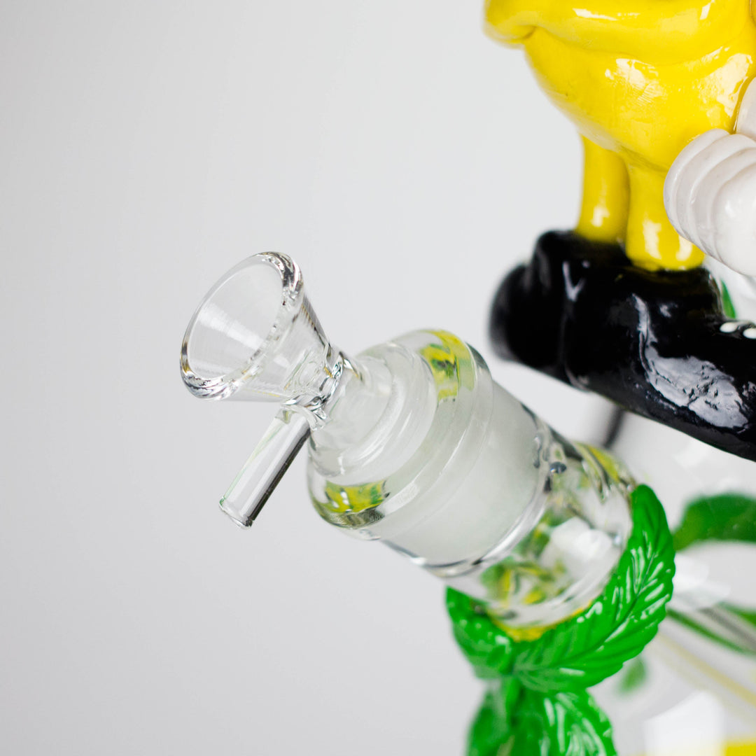 Bananabudz Glow in the dark Glass Water Pipes 13"