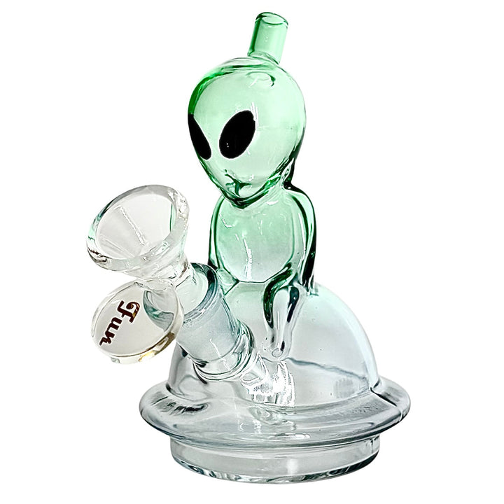 Alien Design Glass Water Pipes – Compact & Stemless 5"