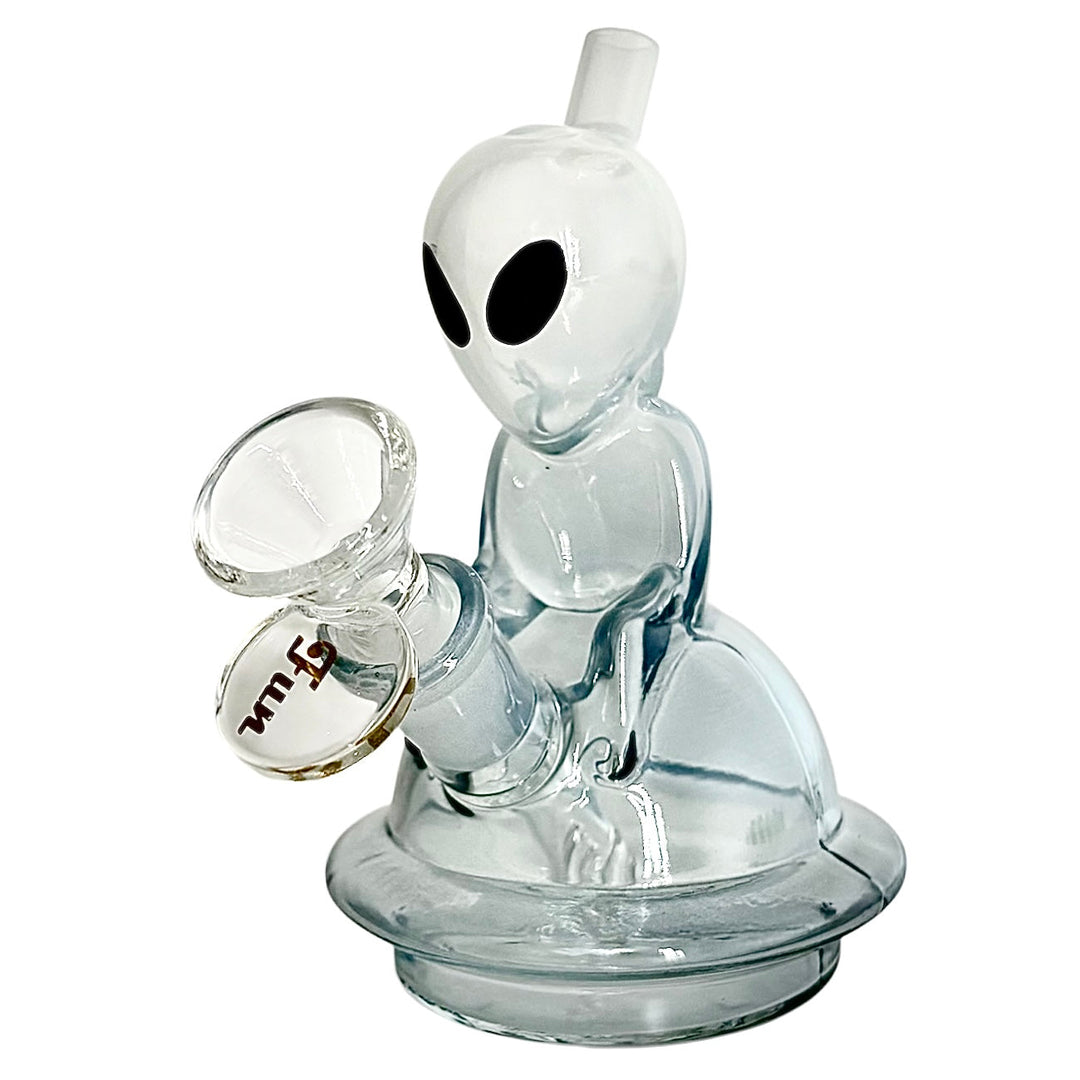 Alien Design Glass Water Pipes – Compact & Stemless 5"