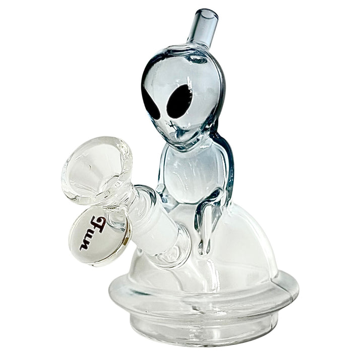 Alien Design Glass Water Pipes – Compact & Stemless 5"