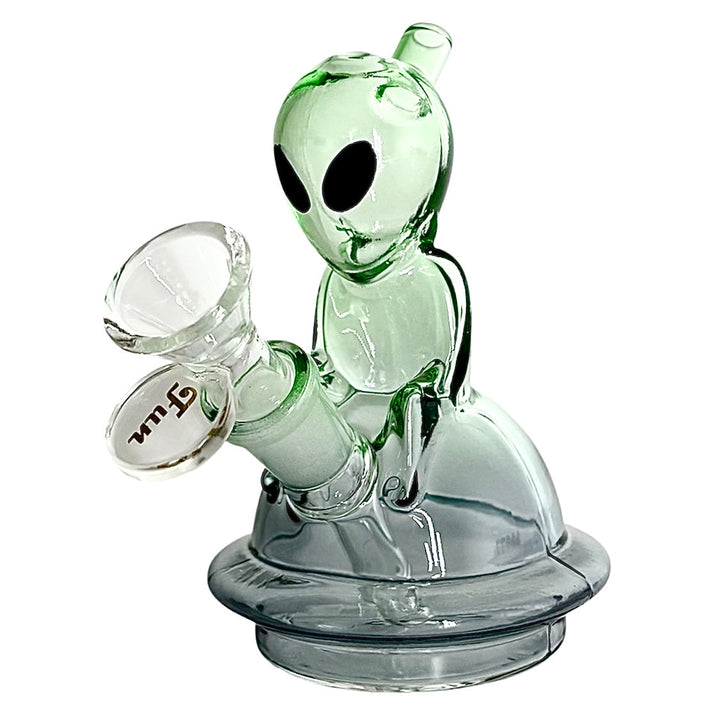 Alien Design Glass Water Pipes – Compact & Stemless 5"