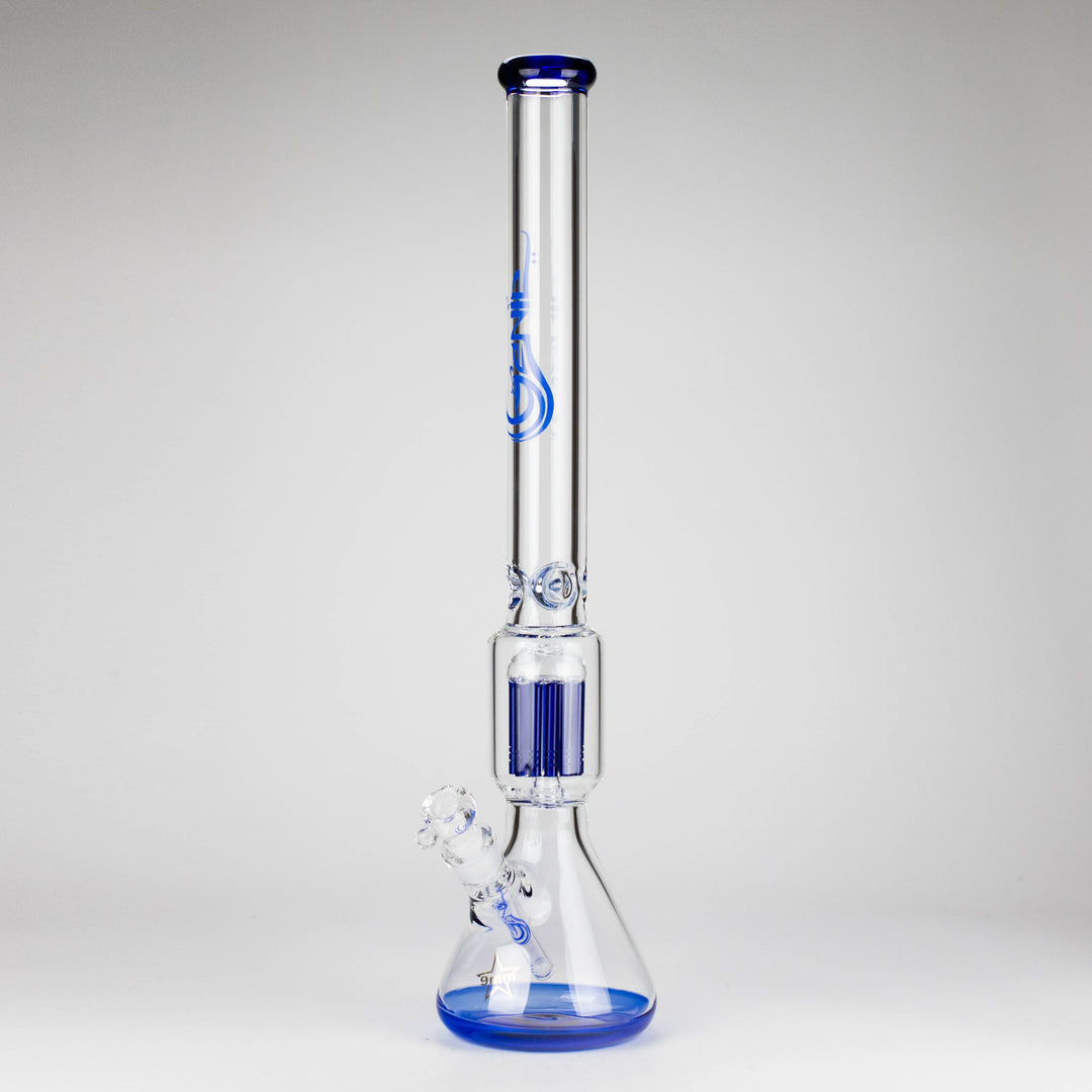 Genie 24" 12-Arm 9mm Colored Bottom Glass Water Pipes