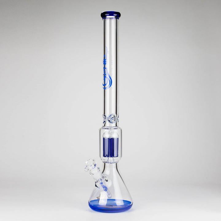 Genie 24" 12-Arm 9mm Colored Bottom Glass Water Pipes