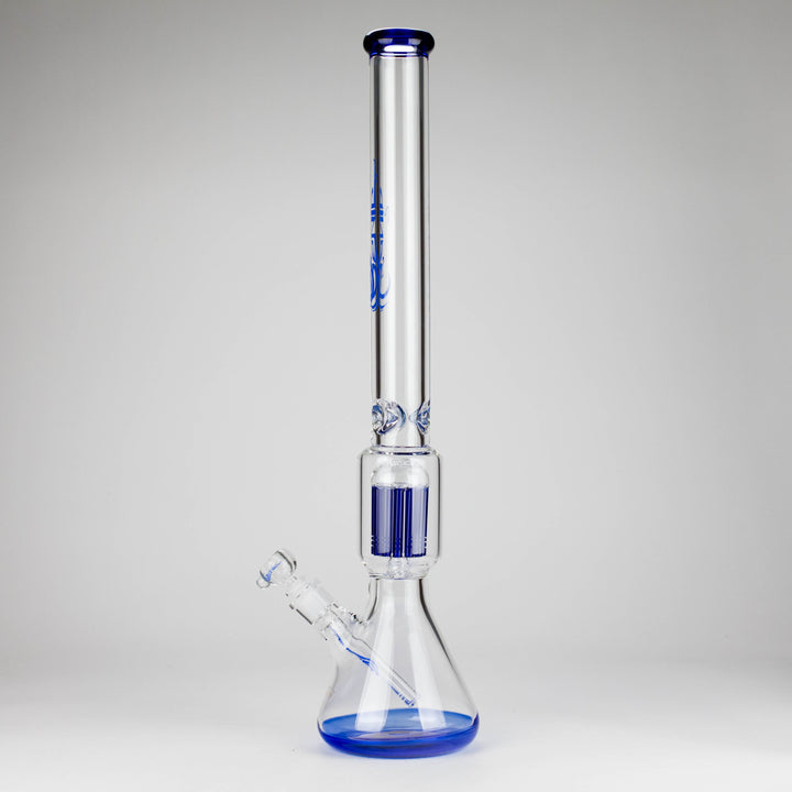 Genie 24" 12-Arm 9mm Colored Bottom Glass Water Pipes