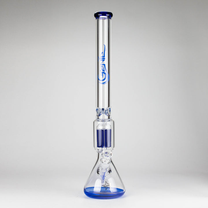 Genie 24" 12-Arm 9mm Colored Bottom Glass Water Pipes