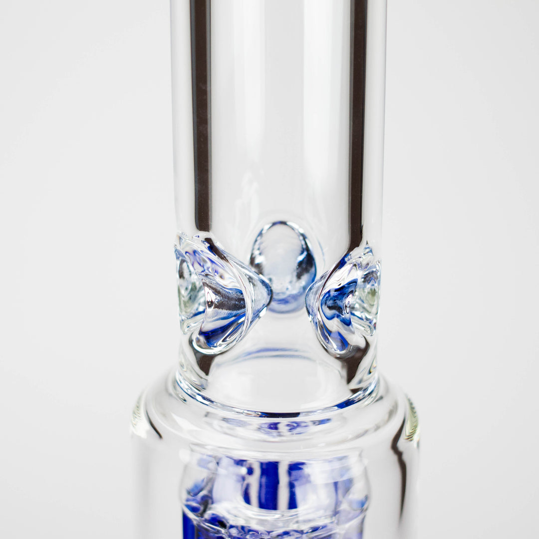 Genie 24" 12-Arm 9mm Colored Bottom Glass Water Pipes