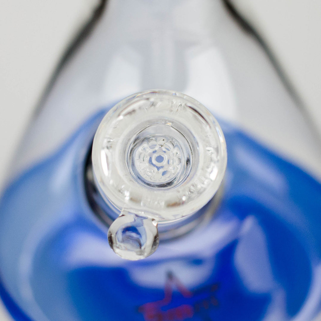 Genie 24" 12-Arm 9mm Colored Bottom Glass Water Pipes