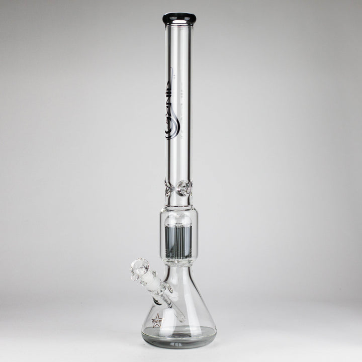 Genie 24" 12-Arm 9mm Colored Bottom Glass Water Pipes