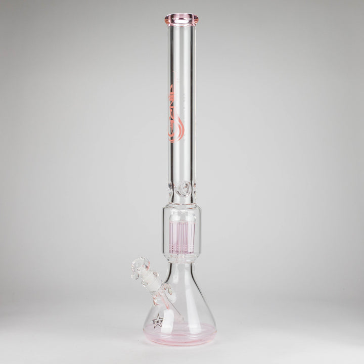Genie 24" 12-Arm 9mm Colored Bottom Glass Water Pipes