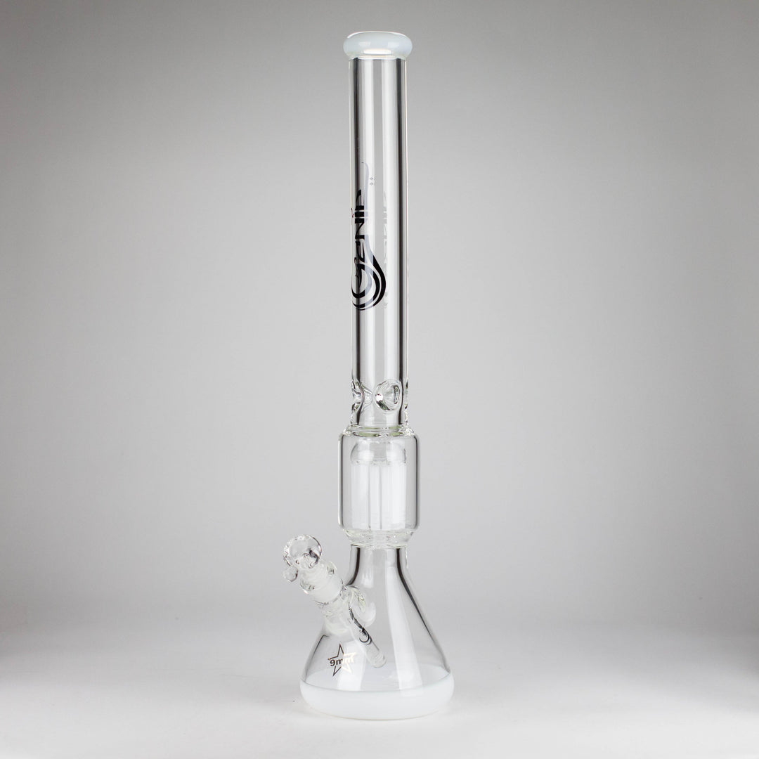 Genie 24" 12-Arm 9mm Colored Bottom Glass Water Pipes