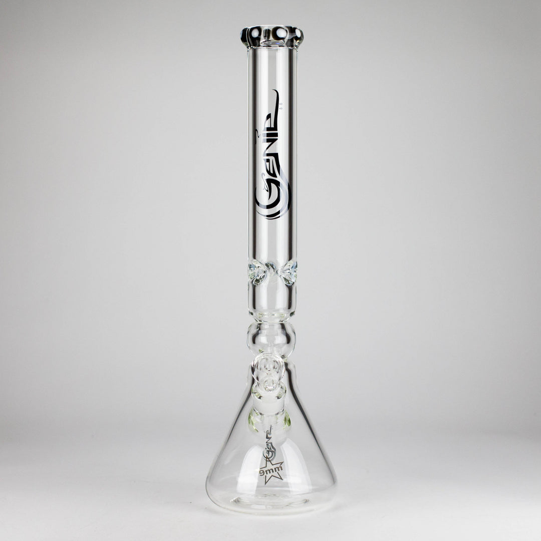 Genie 19.5" 9mm Curved Shaft Glass Beaker Water Pipes