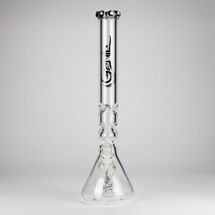 Genie 19.5" 9mm Curved Shaft Glass Beaker Water Pipes